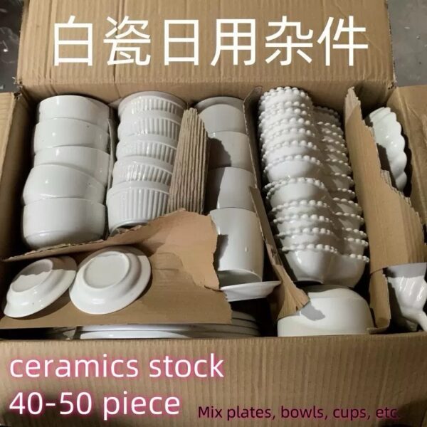 40-50pcs mixed ceramics plates